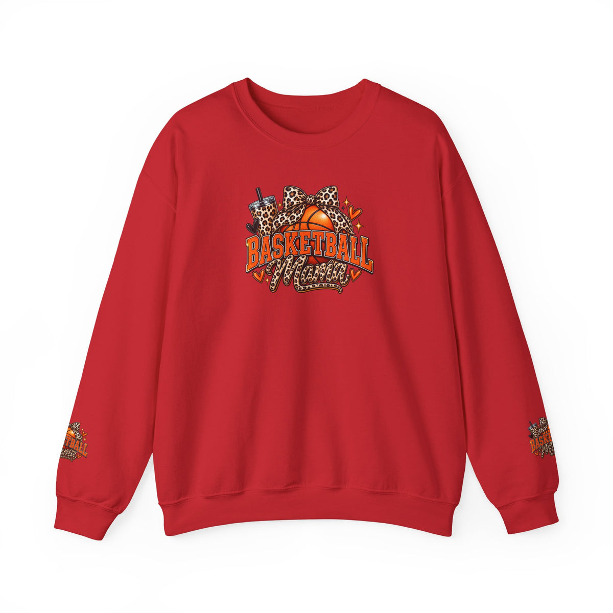 Basketball Leopard Print Crewneck Sweatshirt