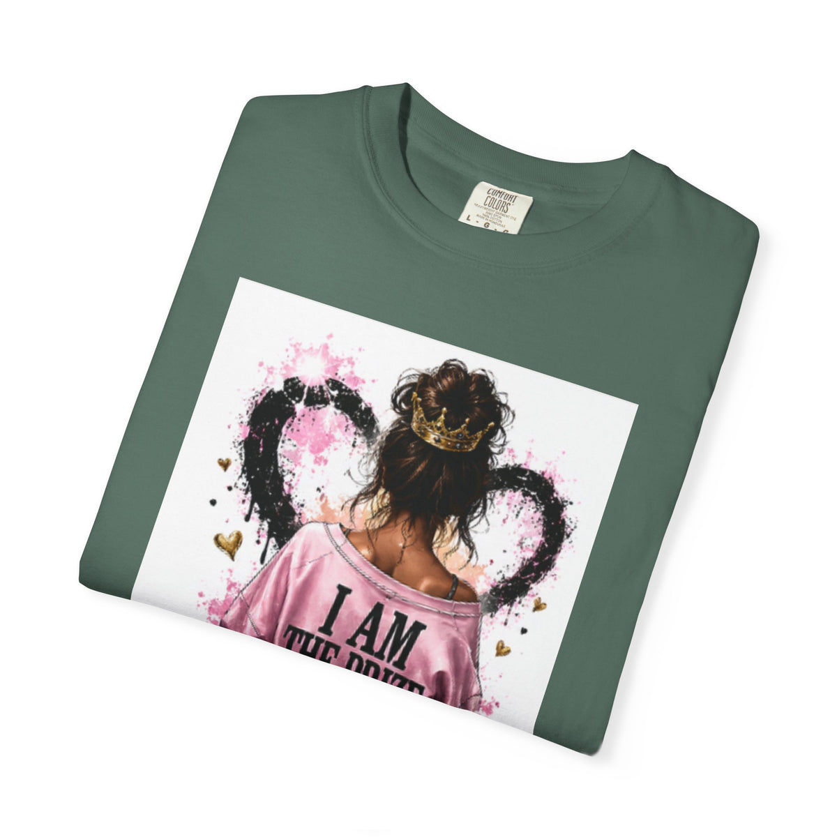 I Am The Prize T-Shirt — Self-Love Graphic Tee with Angel Wings