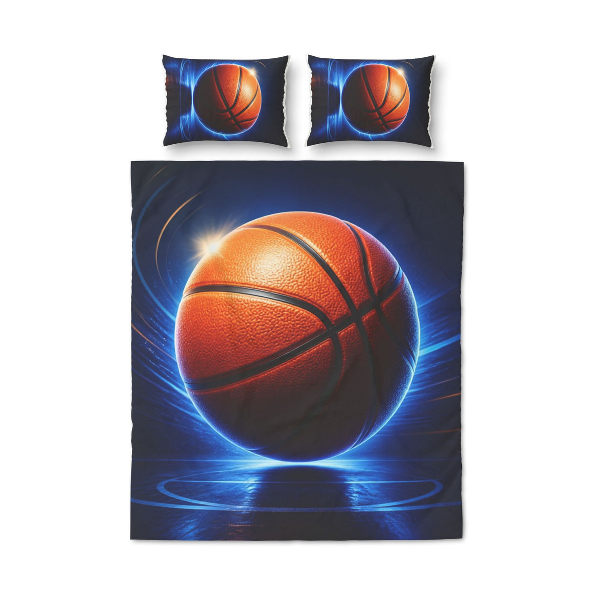 Basketball Bedding Set – Glow Basketball Quilt Cover & 2 Pillowcases