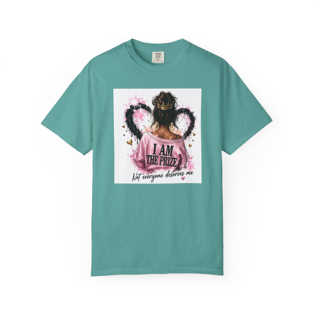 I Am The Prize T-Shirt — Self-Love Graphic Tee with Angel Wings