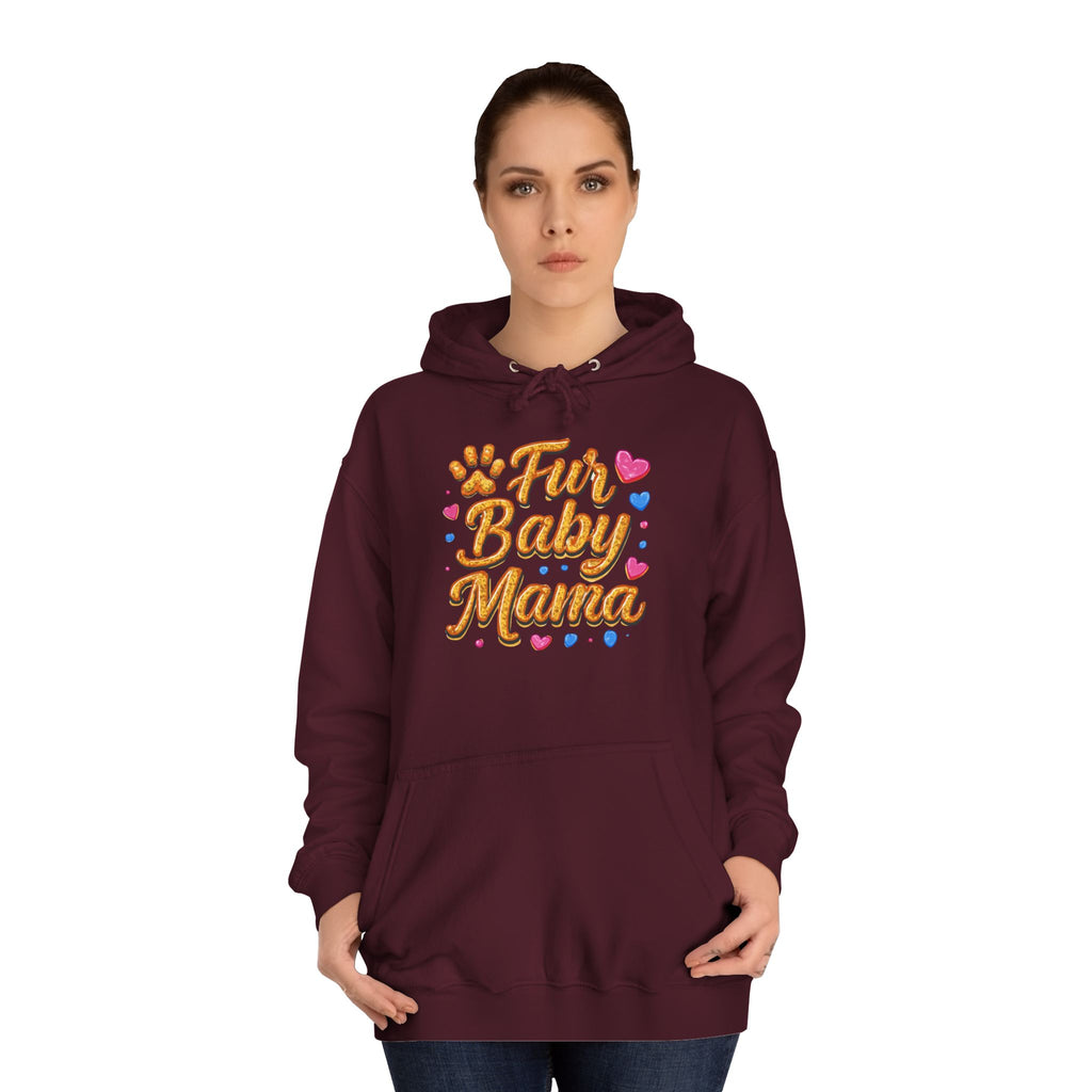 Fur Baby Mama Hoodie — Cute Paw Print Pet Mom Pullover