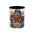 Coffee Mug — "Life is Better with Pets" Colorful Dog & Cat Paw-some Design (11/15 oz)