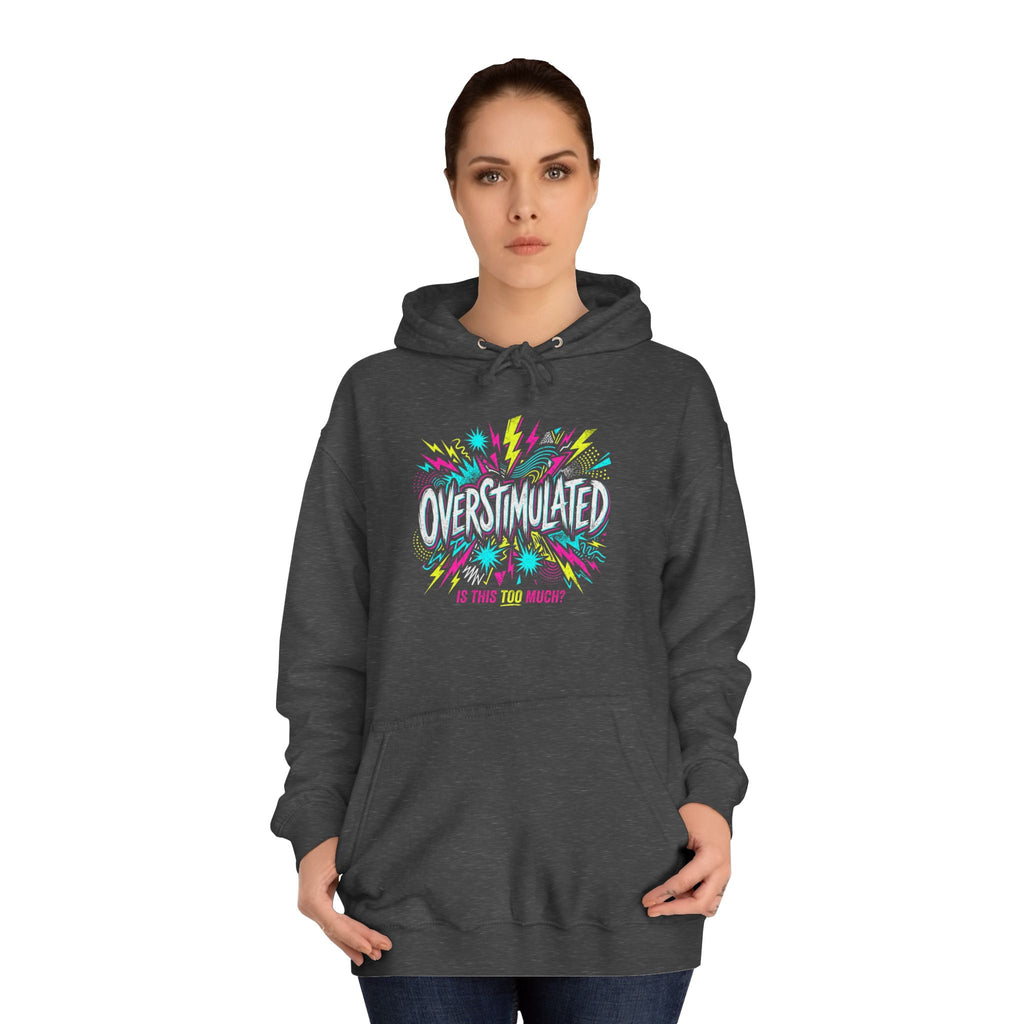 College Hoodie — Colorful Confetti Campus Crewneck