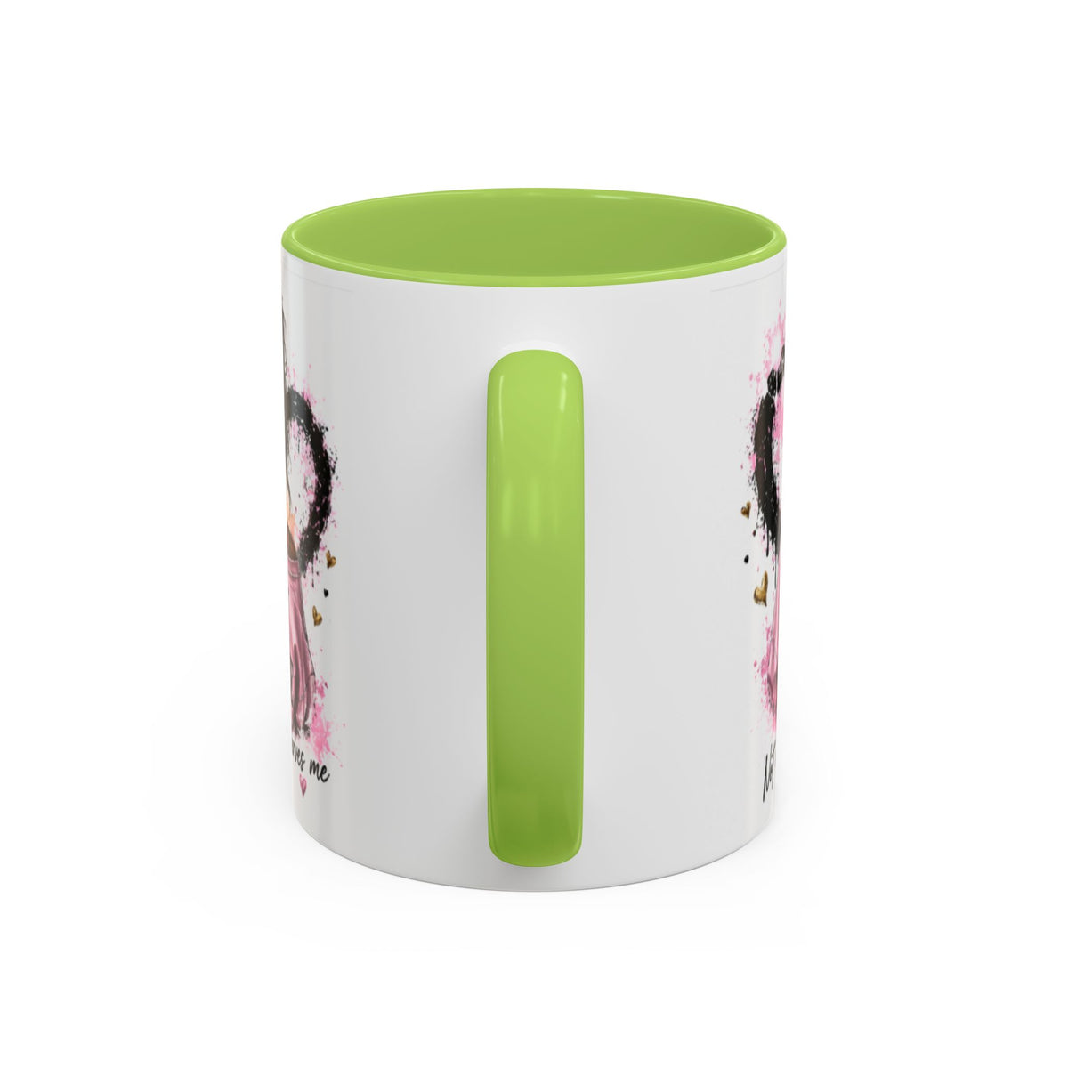 Accent Coffee Mug — "I Am The Prize" Floral Heart Design (11/15oz)