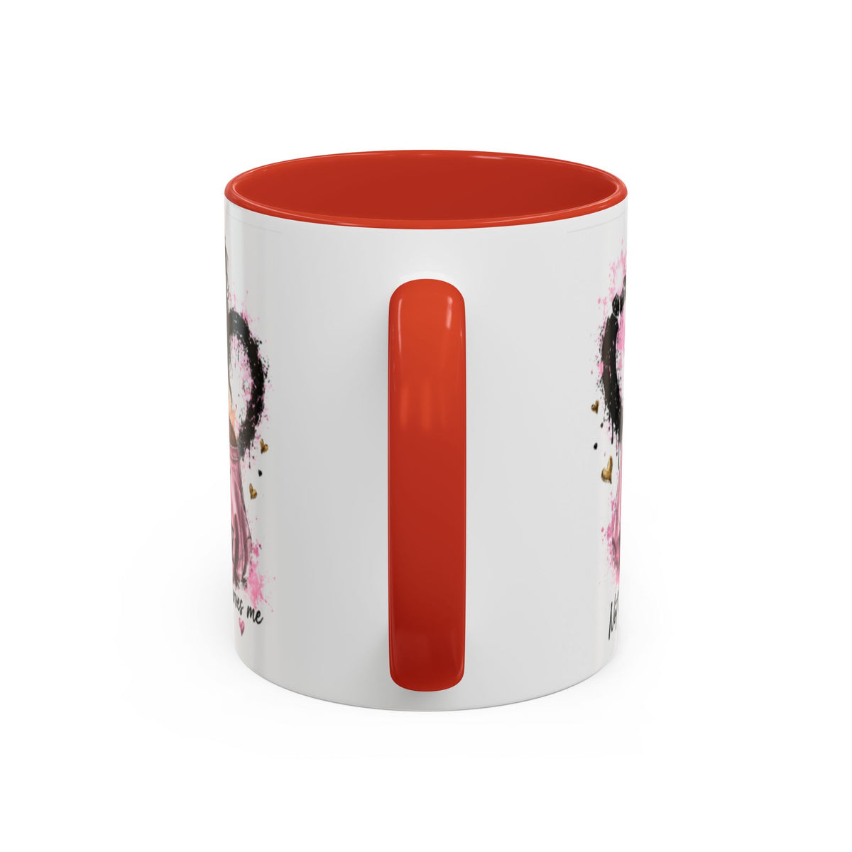 Accent Coffee Mug — "I Am The Prize" Floral Heart Design (11/15oz)
