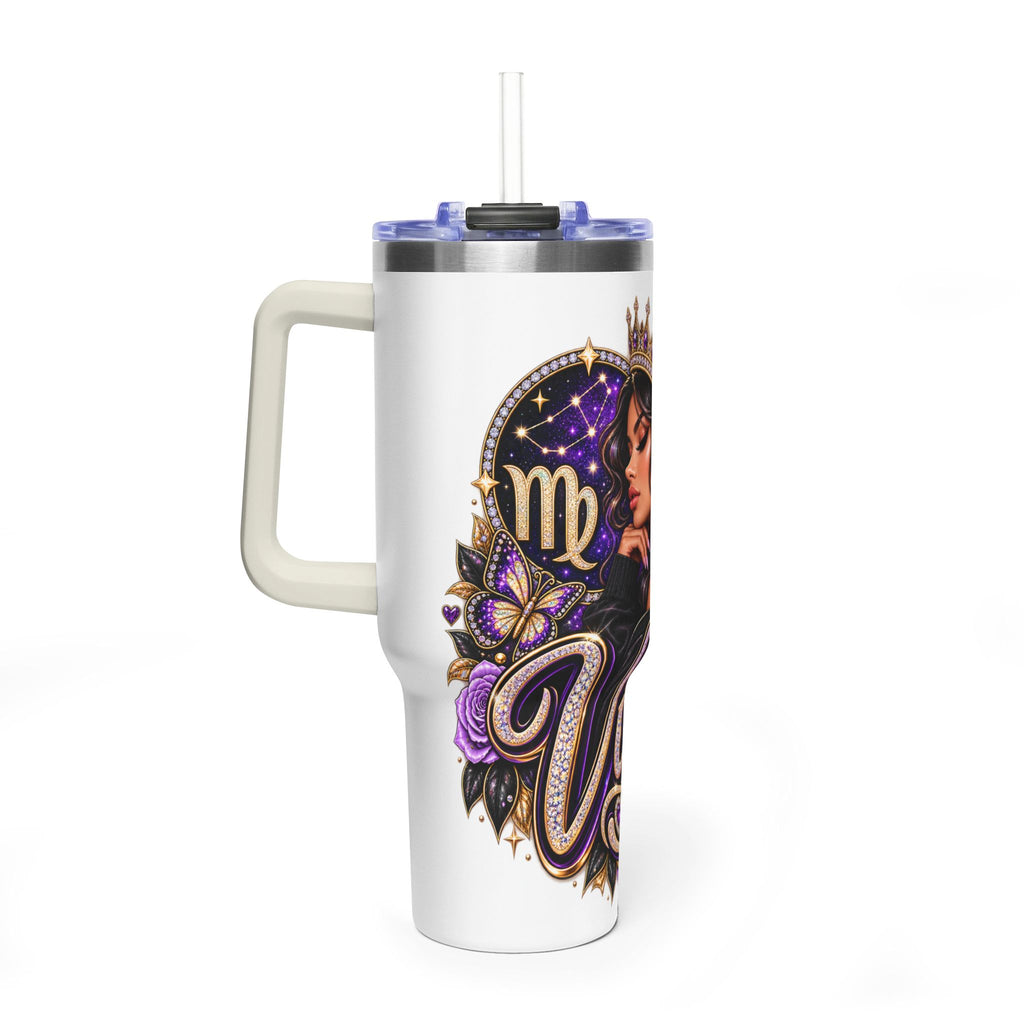 Virgo Zodiac 40oz Thermal Tumbler - Queen Virgo Astrology Travel Mug