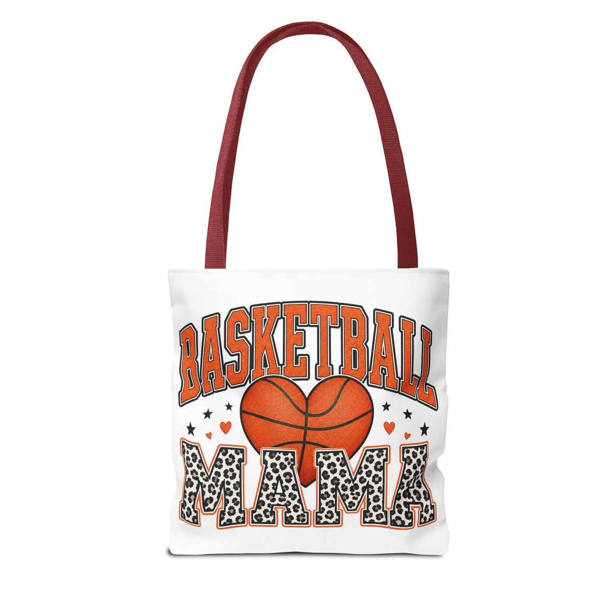 Basketball Mama Tote Bag — Leopard Print Sports Mom Gift
