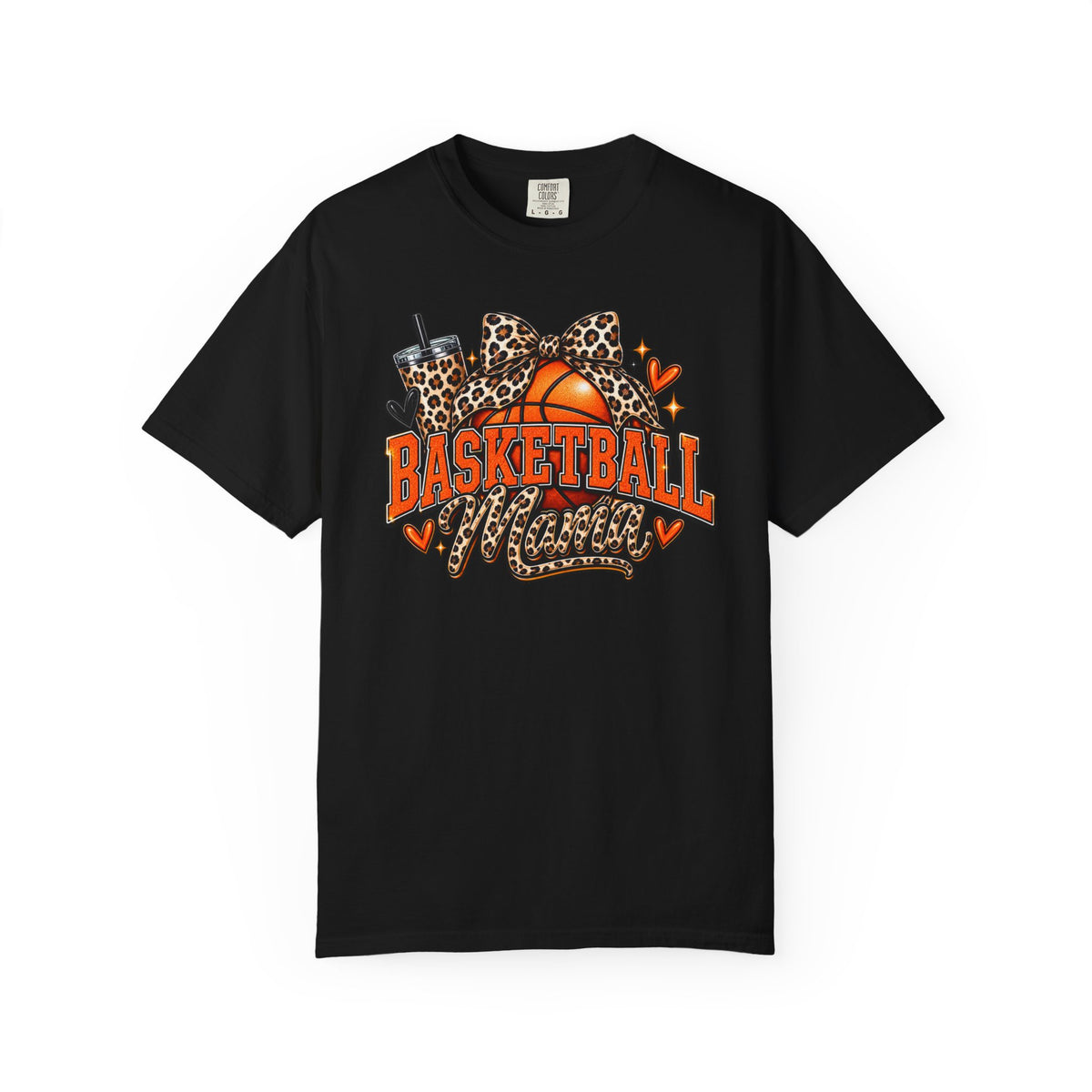 Basketball Mama T-Shirt — Leopard Print Hoop Mom Tee