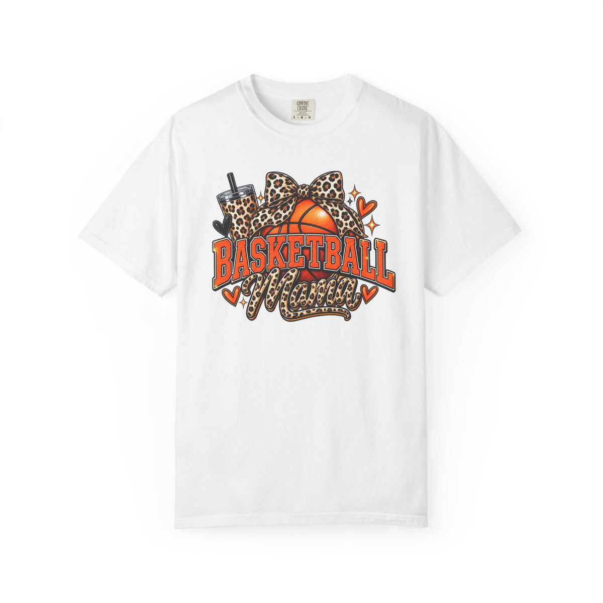 Basketball Mama T-Shirt — Leopard Print Hoop Mom Tee