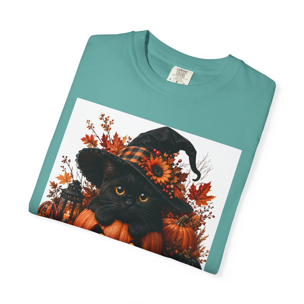 Halloween Black Cat Pumpkin T-Shirt