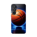 Basketball Magnetic Impact-Resistant Phone Case — Neon Court Design