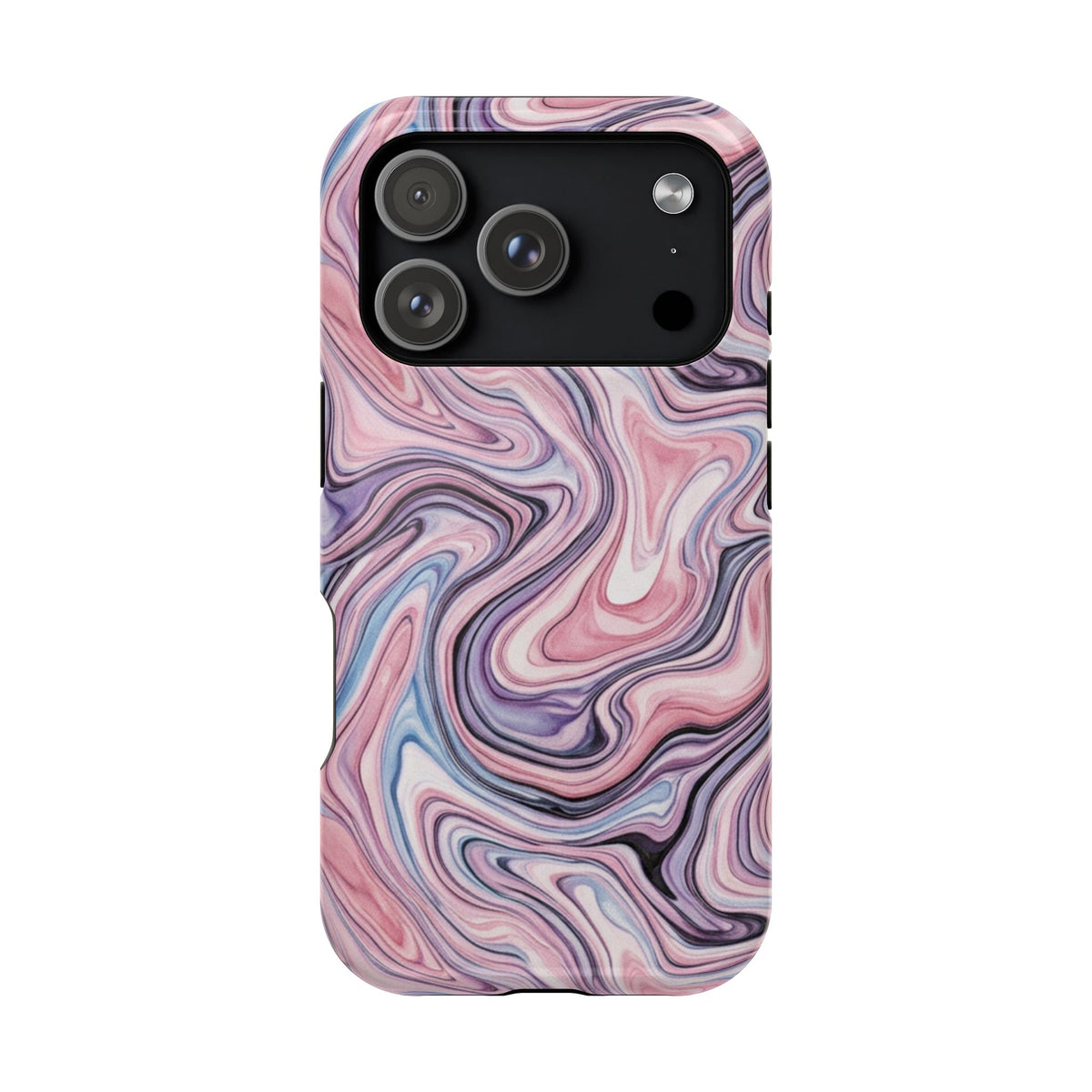 Marbled Pink Swirl Phone Case — Magnetic Impact-Resistant Protection
