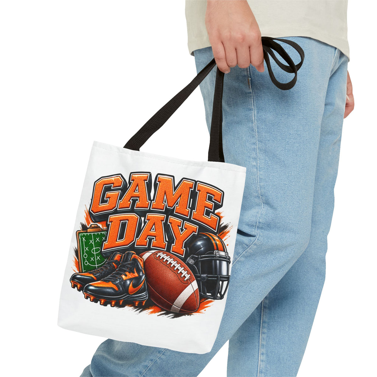 Game Day Football Tote Bag — Cheer Squad Fan Gear