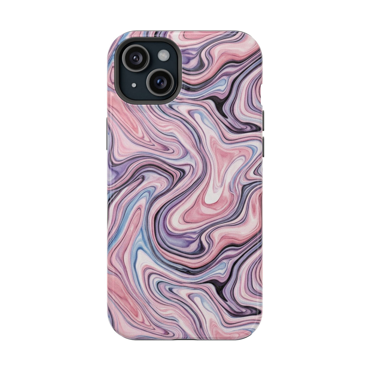 Marbled Pink Swirl Phone Case — Magnetic Impact-Resistant Protection