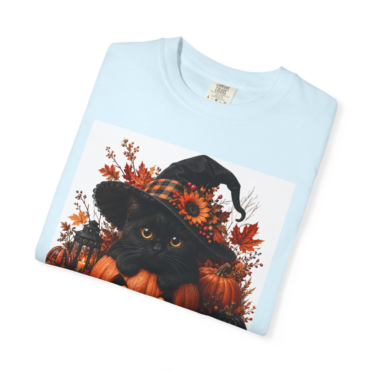 Halloween Black Cat Pumpkin T-Shirt