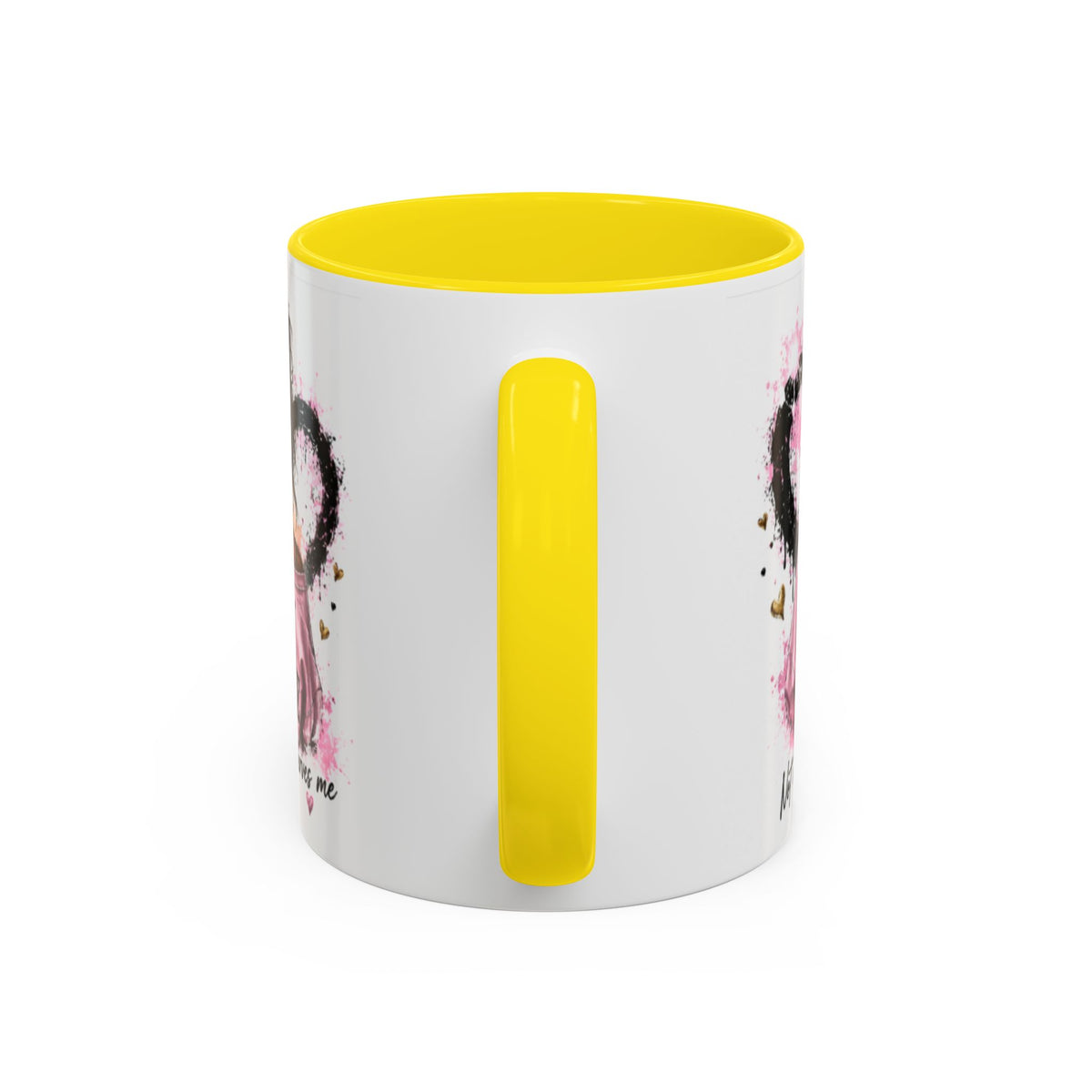 Accent Coffee Mug — "I Am The Prize" Floral Heart Design (11/15oz)