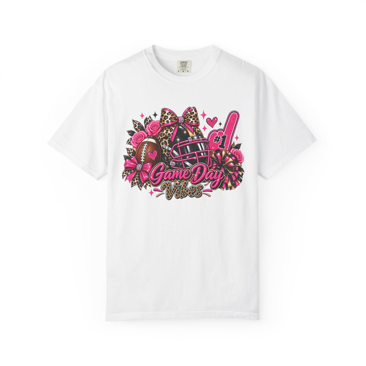 Game Day Pink Football T-Shirt