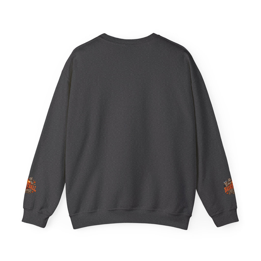 Basketball Leopard Print Crewneck Sweatshirt