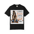 Fall Vibes Tee – "Leaves Flannels Coffee & Fall Vibes" Graphic T-Shirt
