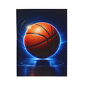 Basketball Glow Velveteen Plush Blanket — Soft Sports Throw for Fans & Players