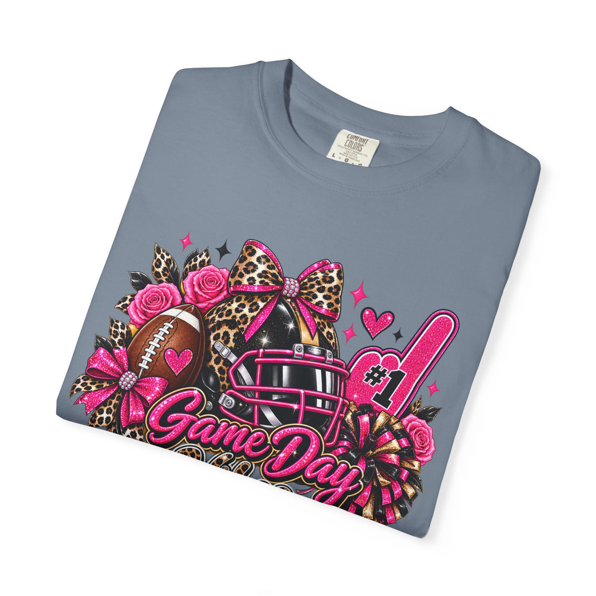 Game Day Pink Football T-Shirt