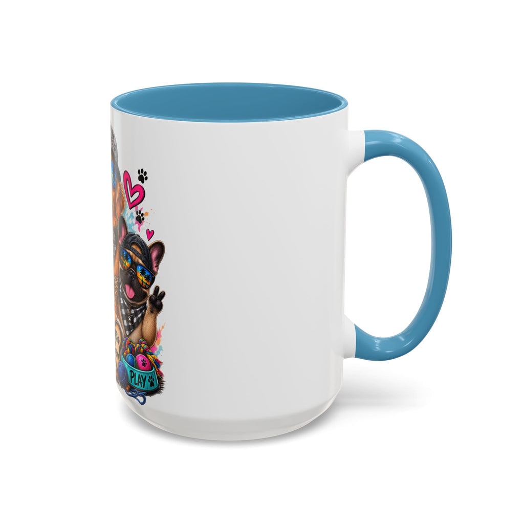 Coffee Mug — "Life is Better with Pets" Colorful Dog & Cat Paw-some Design (11/15 oz)