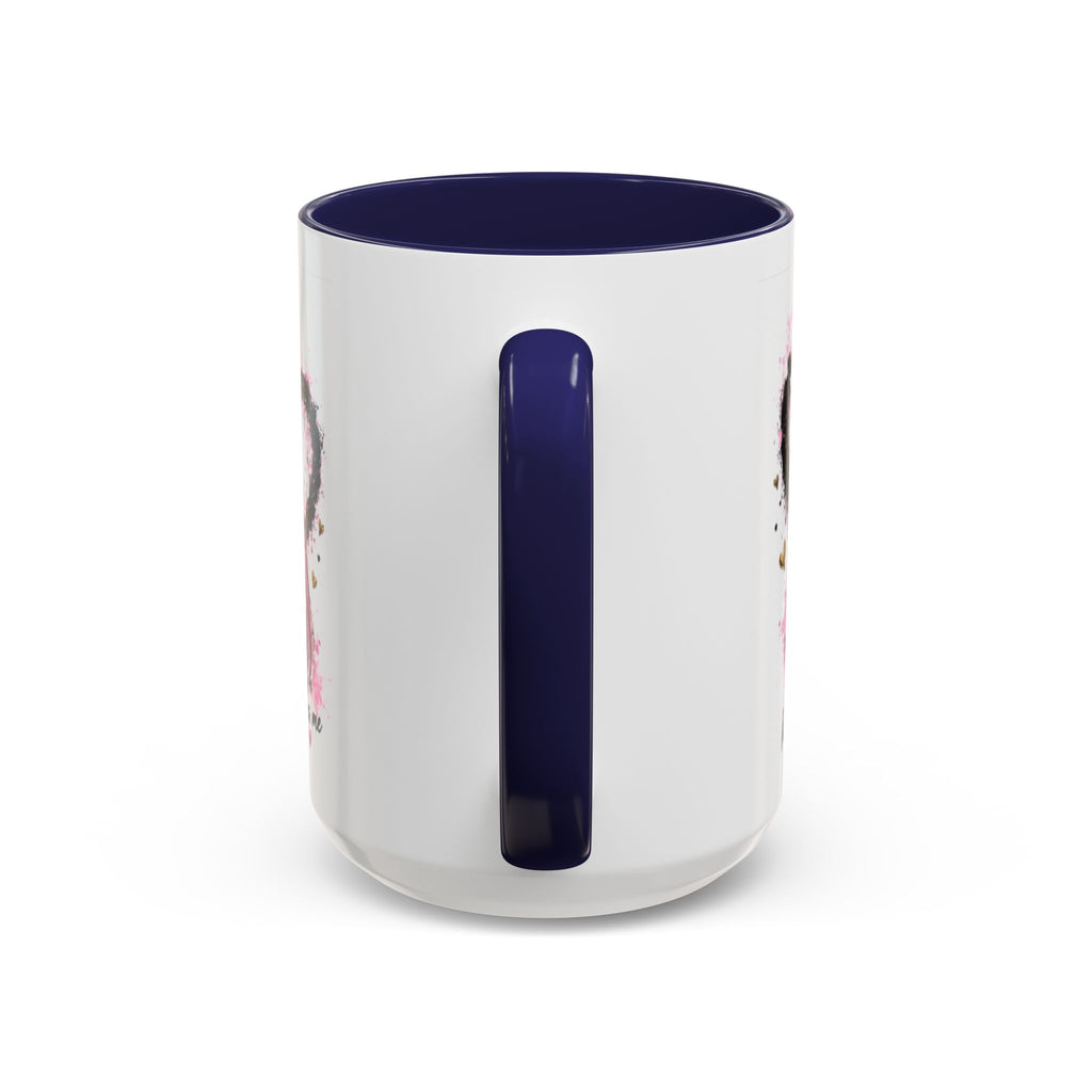 Accent Coffee Mug — "I Am The Prize" Floral Heart Design (11/15oz)