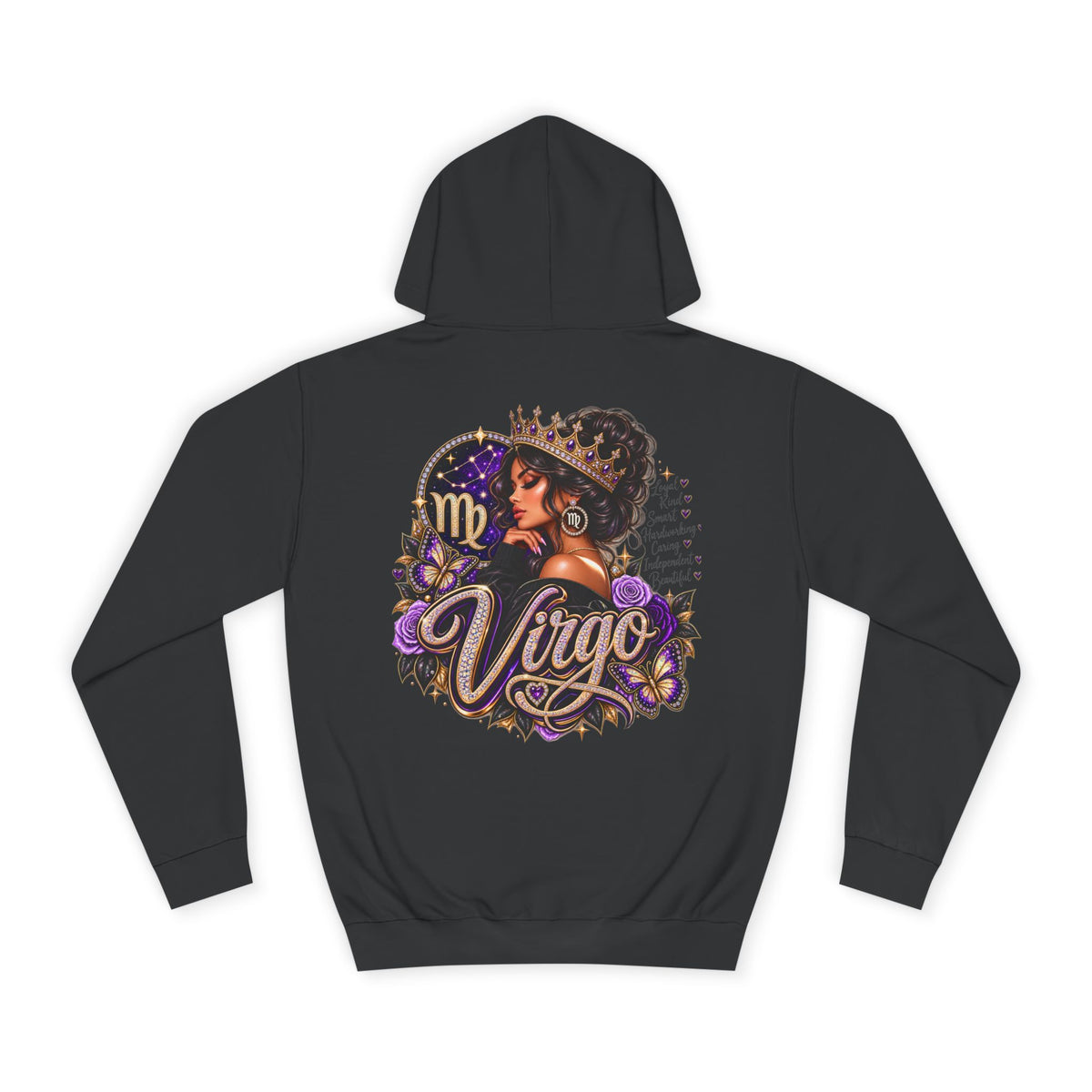 Virgo Zodiac College Hoodie – Astrology Graphic Campus Pullover
