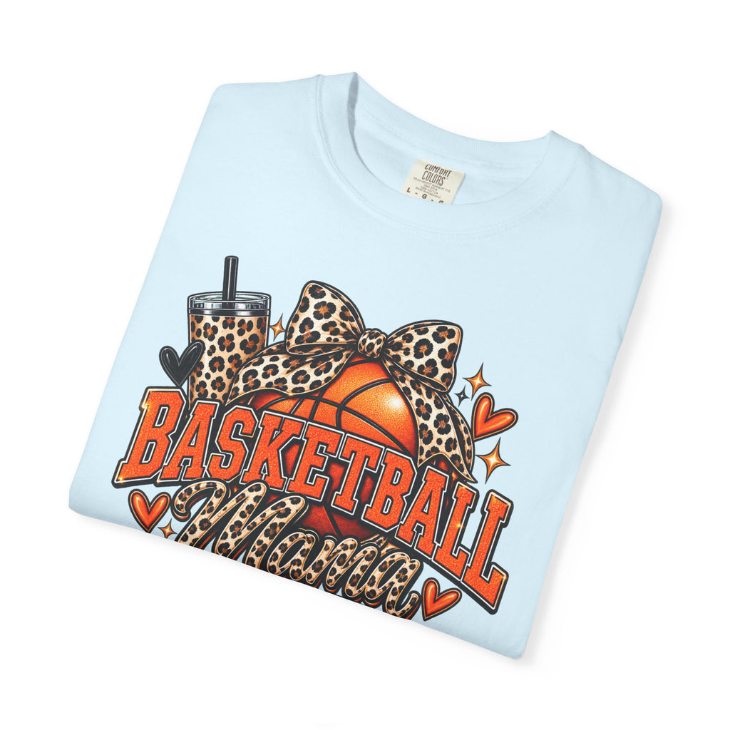 Basketball Mama T-Shirt — Leopard Print Hoop Mom Tee