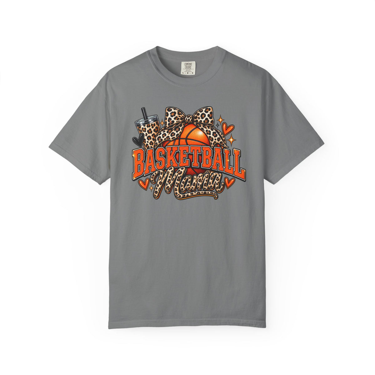 Basketball Mama T-Shirt — Leopard Print Hoop Mom Tee