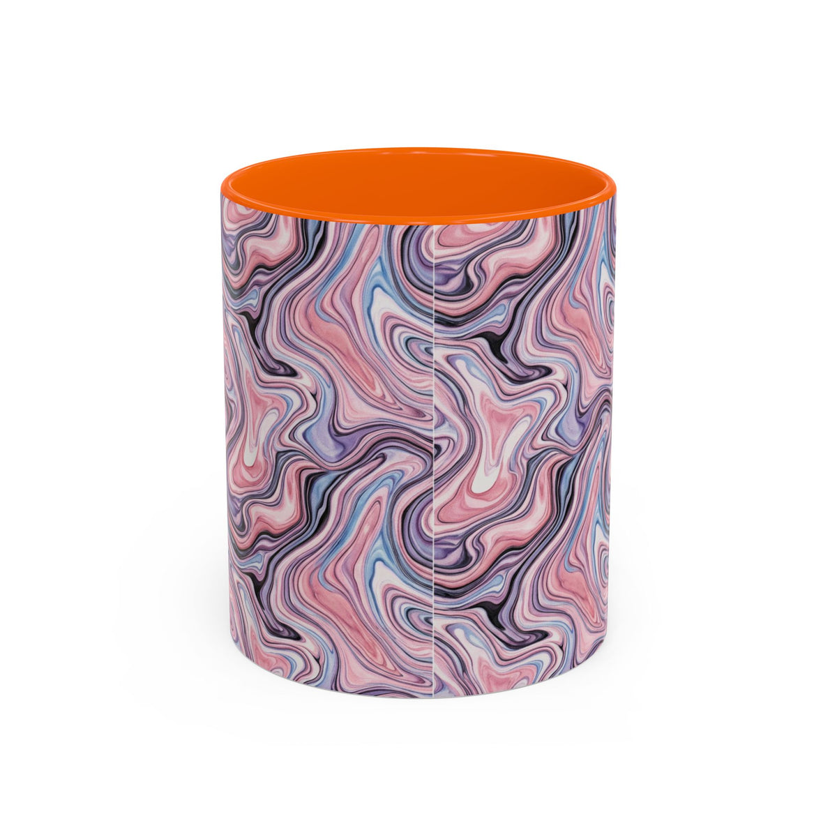 Pink Marble Swirl Accent Coffee Mug – 11/15oz