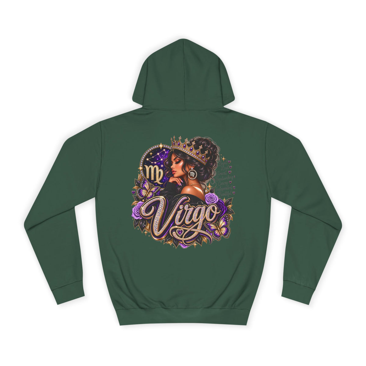 Virgo Zodiac College Hoodie – Astrology Graphic Campus Pullover