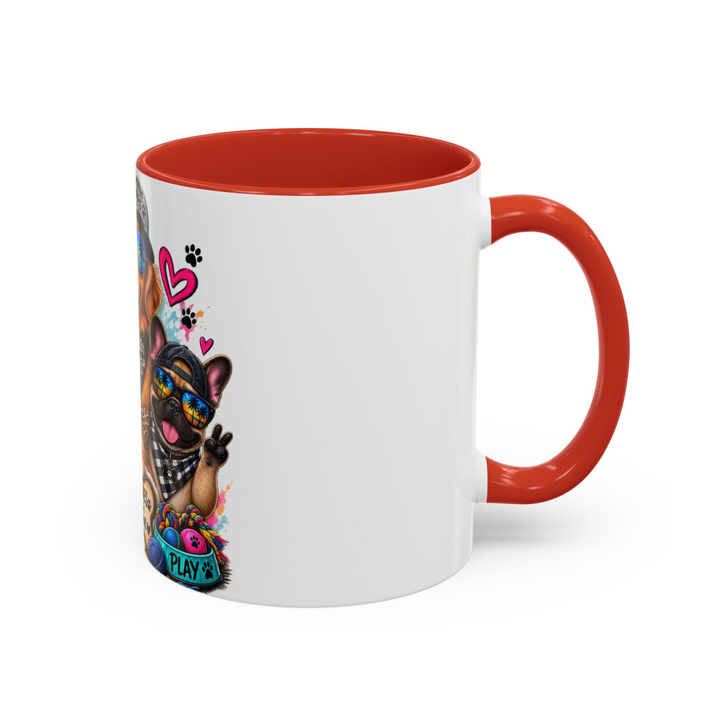 Coffee Mug — "Life is Better with Pets" Colorful Dog & Cat Paw-some Design (11/15 oz)