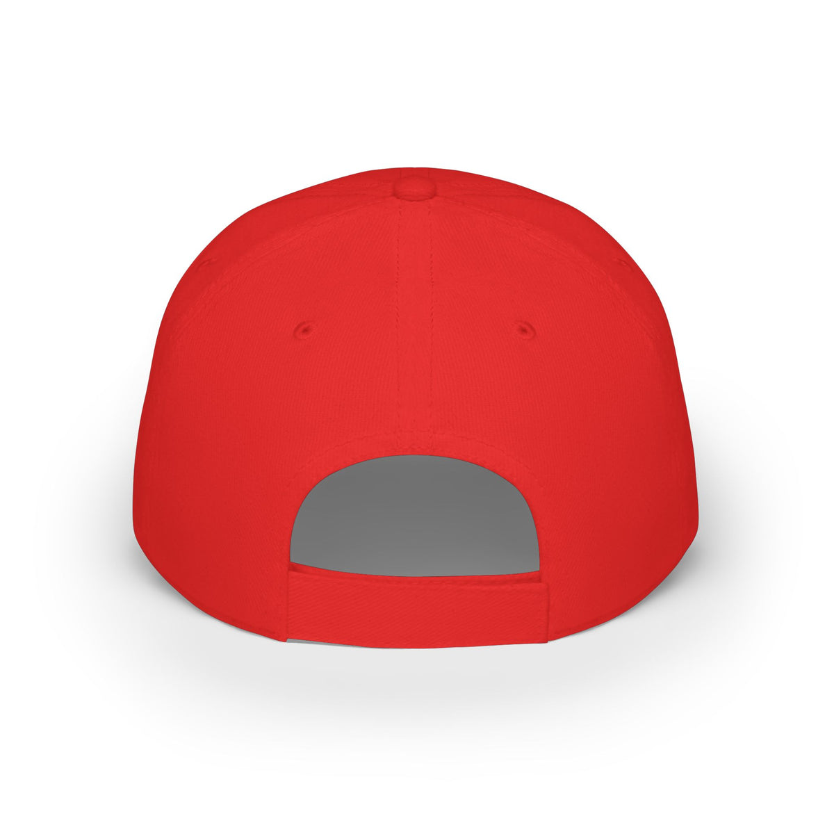 Red Puppy Pile Baseball Cap — Cute Dog Stack Embroidered Low Profile Hat