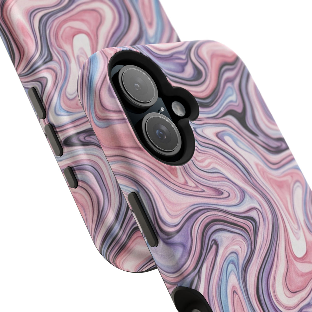 Marbled Pink Swirl Phone Case — Magnetic Impact-Resistant Protection