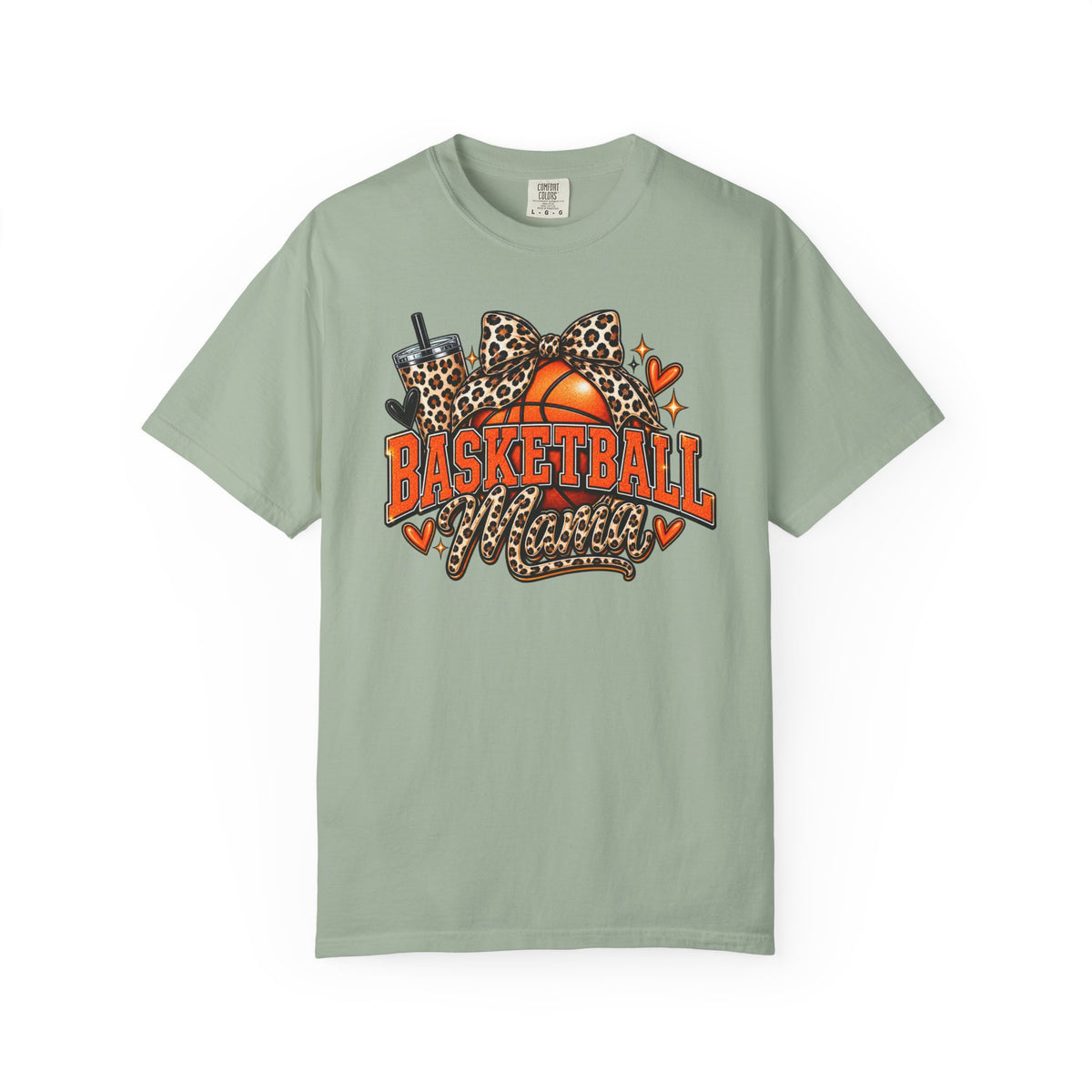 Basketball Mama T-Shirt — Leopard Print Hoop Mom Tee