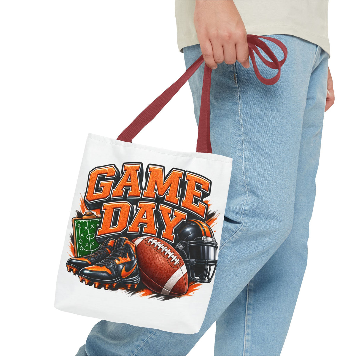 Game Day Football Tote Bag — Cheer Squad Fan Gear