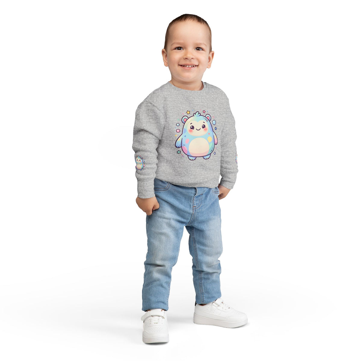 Kawaii Pastel Hedgehog Toddler Sweatshirt