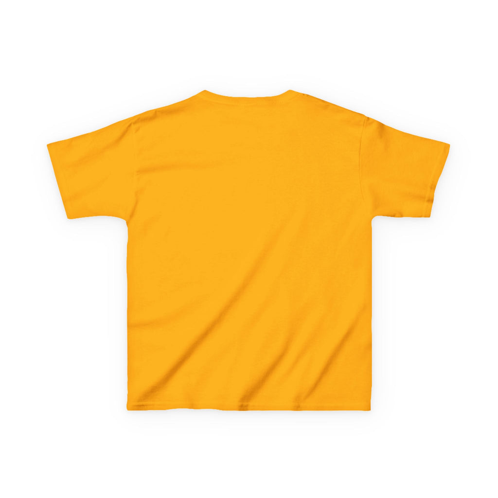 Kids Tee — Halloween Black Cat with Witch Hat & Pumpkins