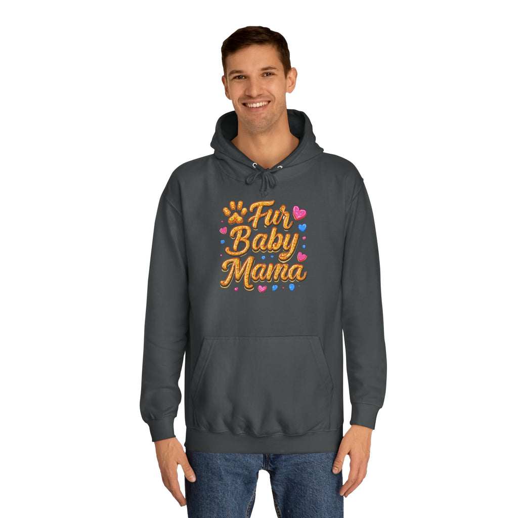 Fur Baby Mama Hoodie — Cute Paw Print Pet Mom Pullover