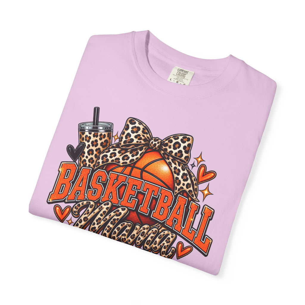 Basketball Mama T-Shirt — Leopard Print Hoop Mom Tee