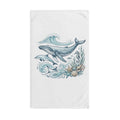 Whale Family Ocean Wave Hand Towel