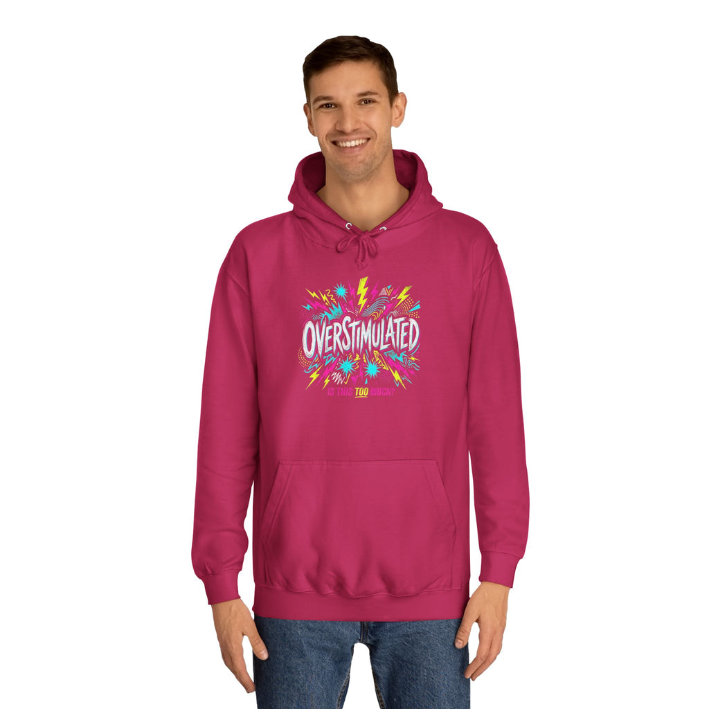 College Hoodie — Colorful Confetti Campus Crewneck