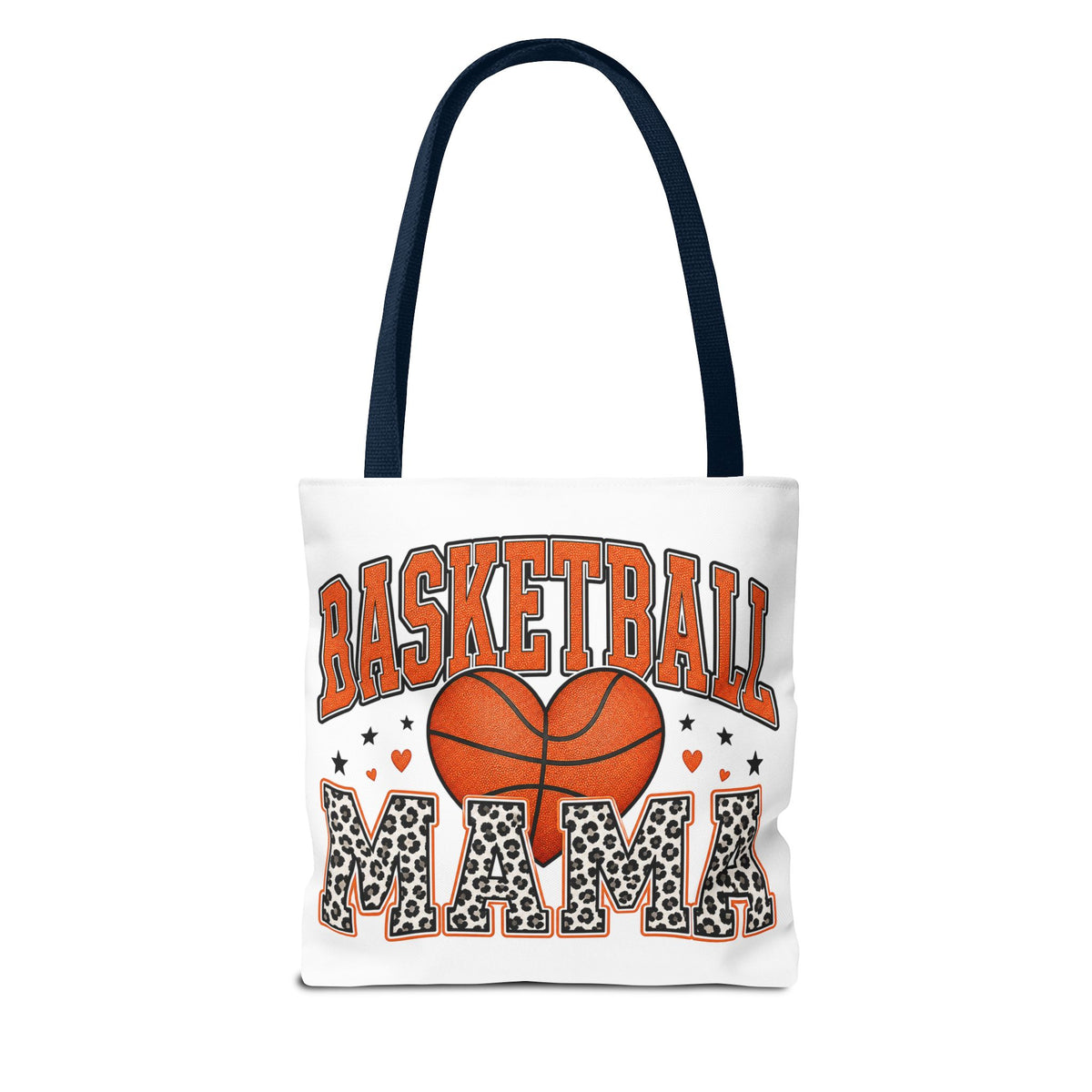 Basketball Mama Tote Bag — Leopard Print Sports Mom Gift