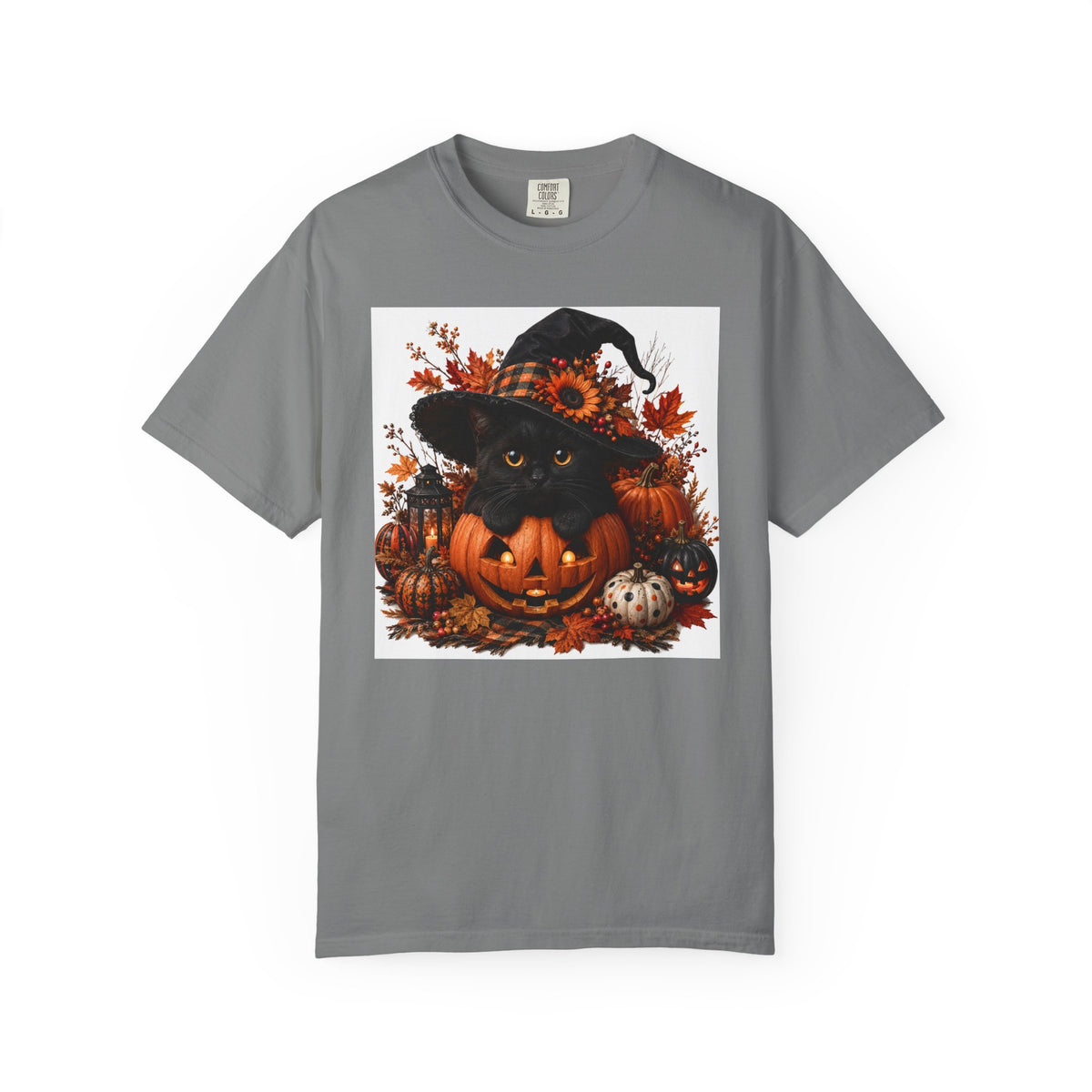 Halloween Black Cat Pumpkin T-Shirt