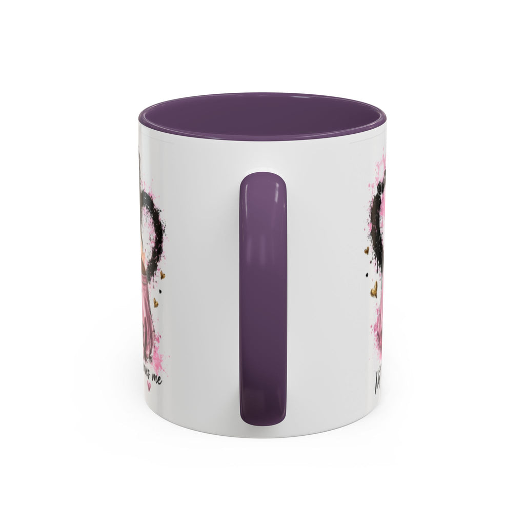 Accent Coffee Mug — "I Am The Prize" Floral Heart Design (11/15oz)