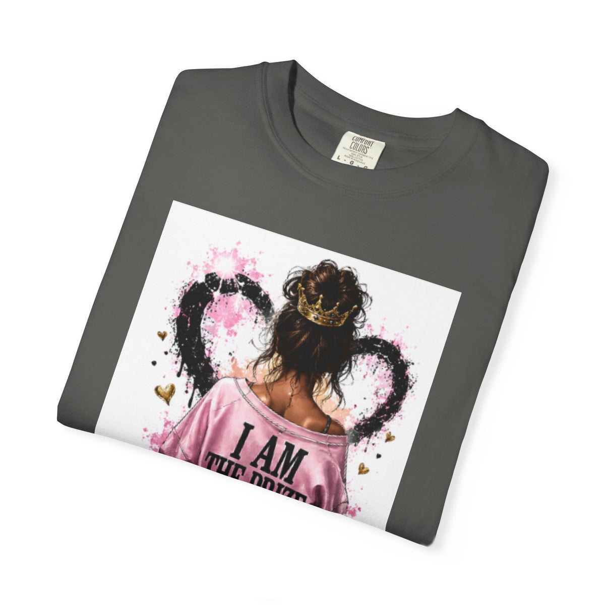 I Am The Prize T-Shirt — Self-Love Graphic Tee with Angel Wings