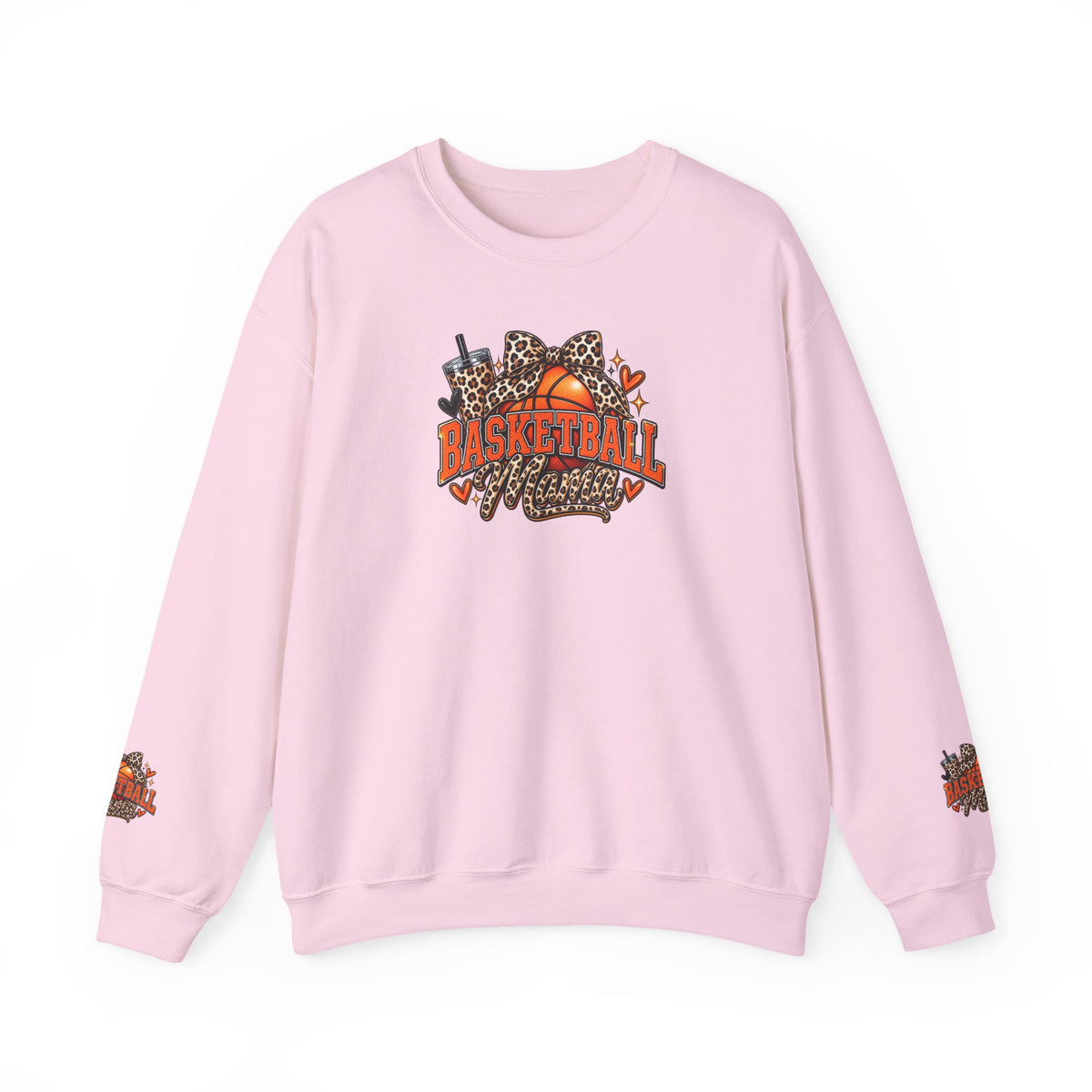 Basketball Leopard Print Crewneck Sweatshirt