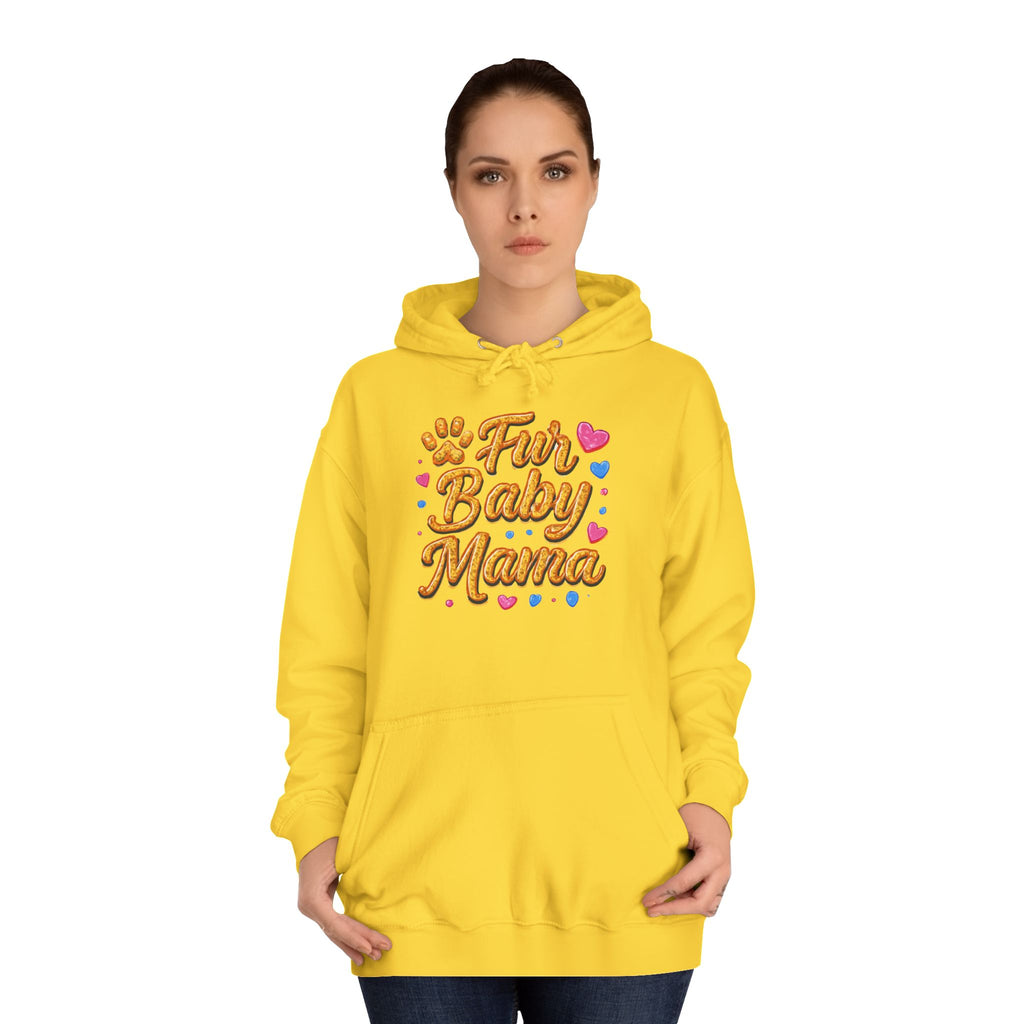 Fur Baby Mama Hoodie — Cute Paw Print Pet Mom Pullover
