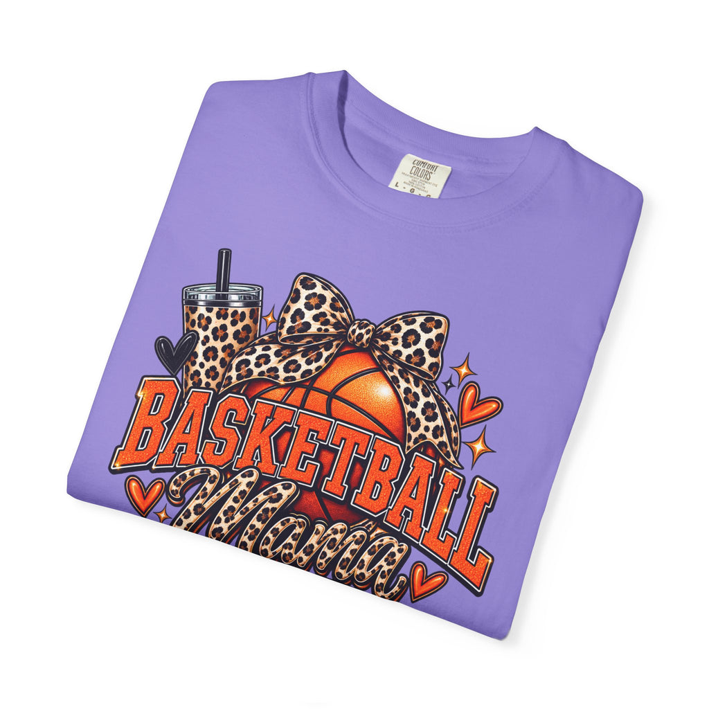 Basketball Mama T-Shirt — Leopard Print Hoop Mom Tee